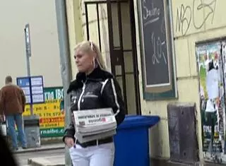 Blonde PICKED UP and FUCKED at home