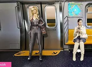 oh wow, hentai girl masturbates with toys on way home, flashing big bubble butt!