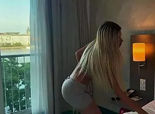 Blonde Roommate Caught Spanking and Cheating with Boyfriend's Best Friend