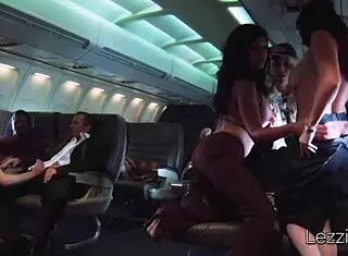 Is this airplane orgy full of pornstars?