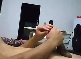 Watch the blue eyed girl deep throat his cock!