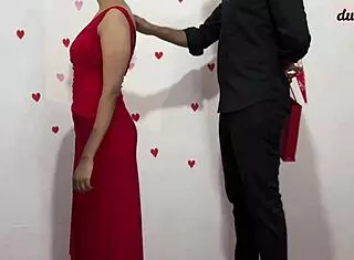 Beautiful Asian couple bangs hard in classroom, cumming inside after dance.