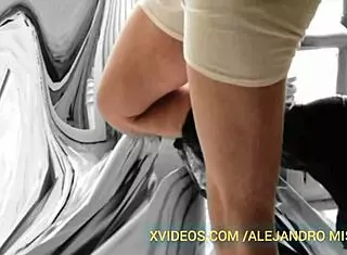 alex mist shows his underwear in gay fetish video