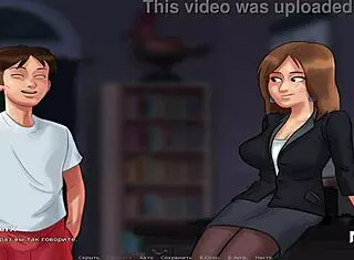 Summertime Saga episode 2: French teacher interaction in uncensored anime style