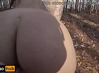 fucking hot redhead in mysterious forest!