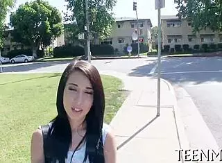 Sampling tight teen Mia Hurley's pot in rough doggystyle action. Can't get enough! 😈