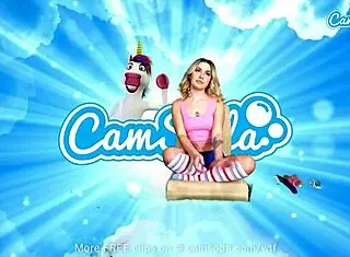 petite blonde teen 18+ cums hard during vr masturbation session 😊