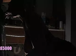 curvy milf spits on big cock in bathroom