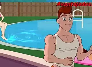 Brazilian cartoon stud fucks gym twink hard