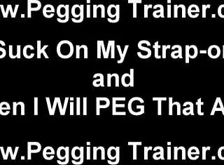 bend over white boy, i'm gonna fuck you with my strapon