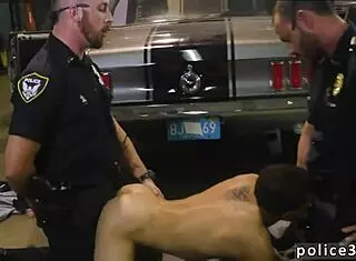 Watch That Asian Boy Get Romped By The Police For His First Gay Fuck!