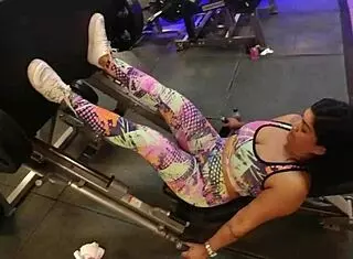 I trained at the gym without panties and got bent over.