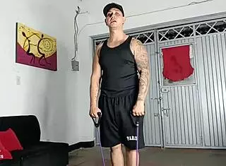 Exciting Cardio Training Session With Gym Instructor Today