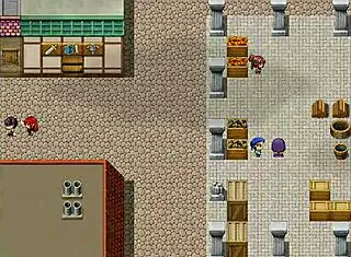 maid deepthroats giant cock in harem game ep 7