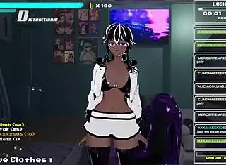 Athena Airis MASTURBATES in 3D Web Chat