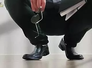 Step Gay Dad Prisoner Faces Police Interrogation With Domination And Footjob