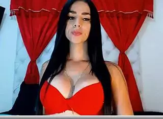 Hot Tranny Plays With Tits And Ass On Webcam