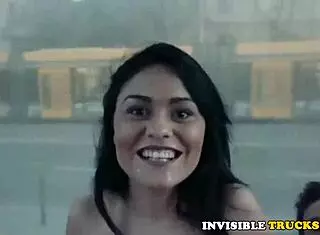 Public Cumswallower Babe Sucks Cock in Jeans