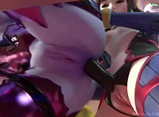i watched d.va mercy and widowmaker doin a lesbian defloration