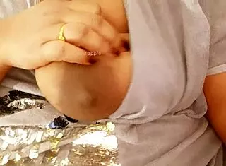 Bangla college student's big tits draw attention in group setting