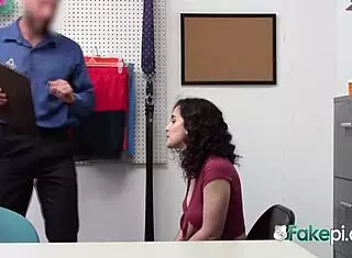 Shoplifter teen 18+ prefers to satisfy the officers in full movie storyline