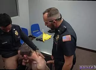 Gay Cops in White Briefs Engage in Homosexual Acts with Police Boys