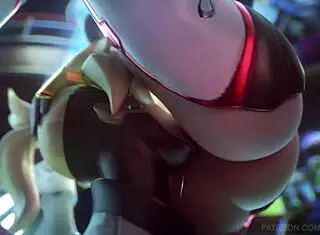 i watched d.va mercy and widowmaker doin a lesbian defloration