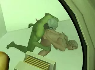 Space Soldier Fucks Two Blondes After Saving Them From Green Goblin Pervert