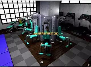 what kind of gym is this with sexy trainer shoko sugimoto in episode 1, featuring big tits and cumshots