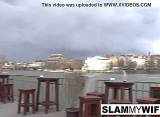 Blonde slut takes a huge black dick in her ass, what a wild ride.