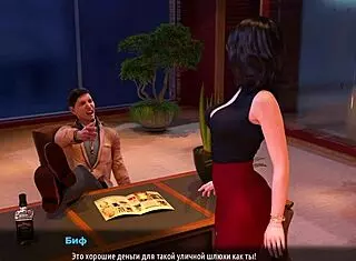 Fashion business gameplay where the whore is bound, stripteased, clothes ripped, and used with toys in bdsm scenes