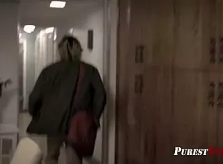 Step-Brother Comforts Sister After Anal Attempt