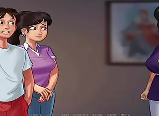 Summertime Saga - BDSM Scene Where She Gets Tied Up