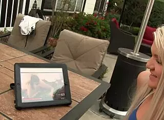 ashley buries tongue in stepdad's asshole and swallows cum