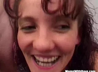 Pov two on one fucking mature brunette