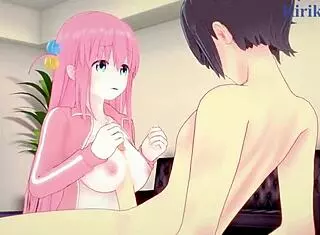 Hitori experiences intense emotions during sex in Bocchi the Rock hentai