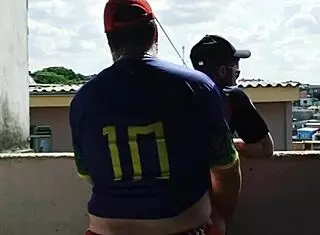 Back in the day, I fucked the chubby young guy on the rooftop with the whole neighborhood watching, bareback anal cumshot