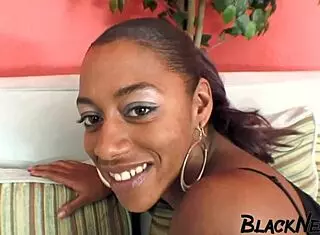 Ebony Slut Deep Throats Massive Black Cock Intensely