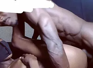 we are really making love here, but with this muscular bodybuilder it's intense