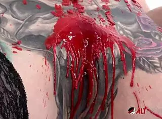 Marie Bossette asks, 'touch myself while getting tattooed?'