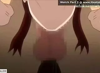 In this hentai, a redhead gets her ass fucked until she's soaking wet from anal.