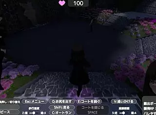 celeca-san exposes in naked coat outdoors without notice, masturbating in hentai anime