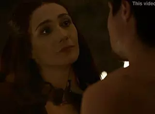 Wow, carice van houten as melisandre in hot sex scene from game of thrones 2013!
