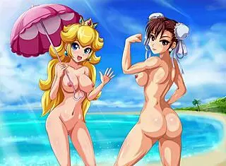 Intriguing Princess Peach hentai compilation with blonde bimbo themes.