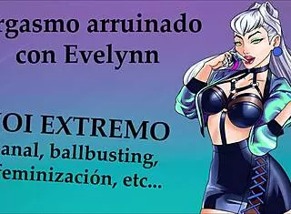 Extreme Joi With Evelynn From Lol In Kda Style Spanish Voice Assfucking Anal!