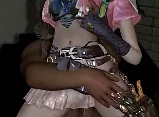 3D Cute Cosplay Slut In Sexy Lingerie Gets Her Wet Pussy Fucked Hard And Squirts