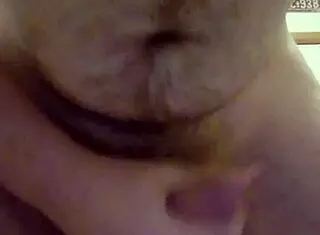Solo Guy Masturbates His Hard Cock