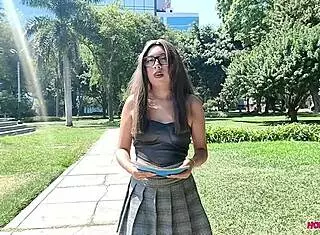 Bella approaches for animal donation, I offer money for doggystyle fuck