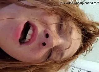 bathroom quickie turns steamy with wife's big tits 😏