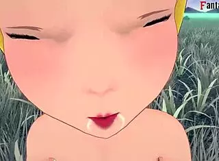 tinker bell all grown, banging while another fairy spies on us.